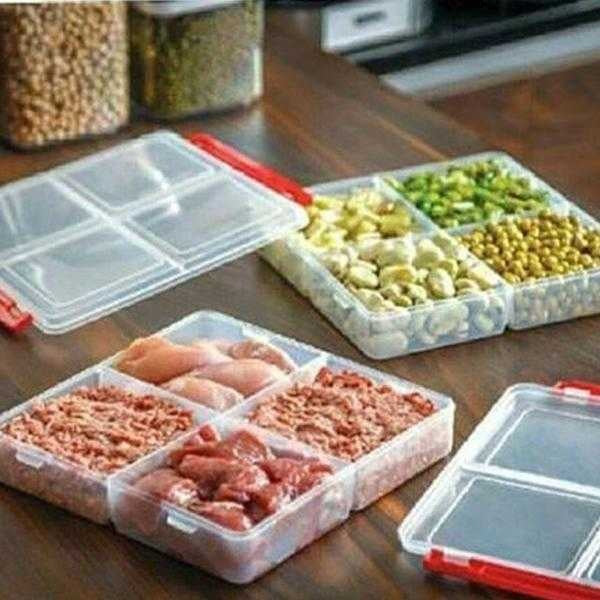 4 Section Freezer Box with Lid by Limon