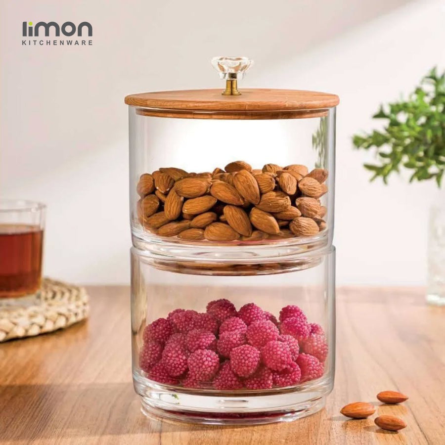 Two layer candy jar