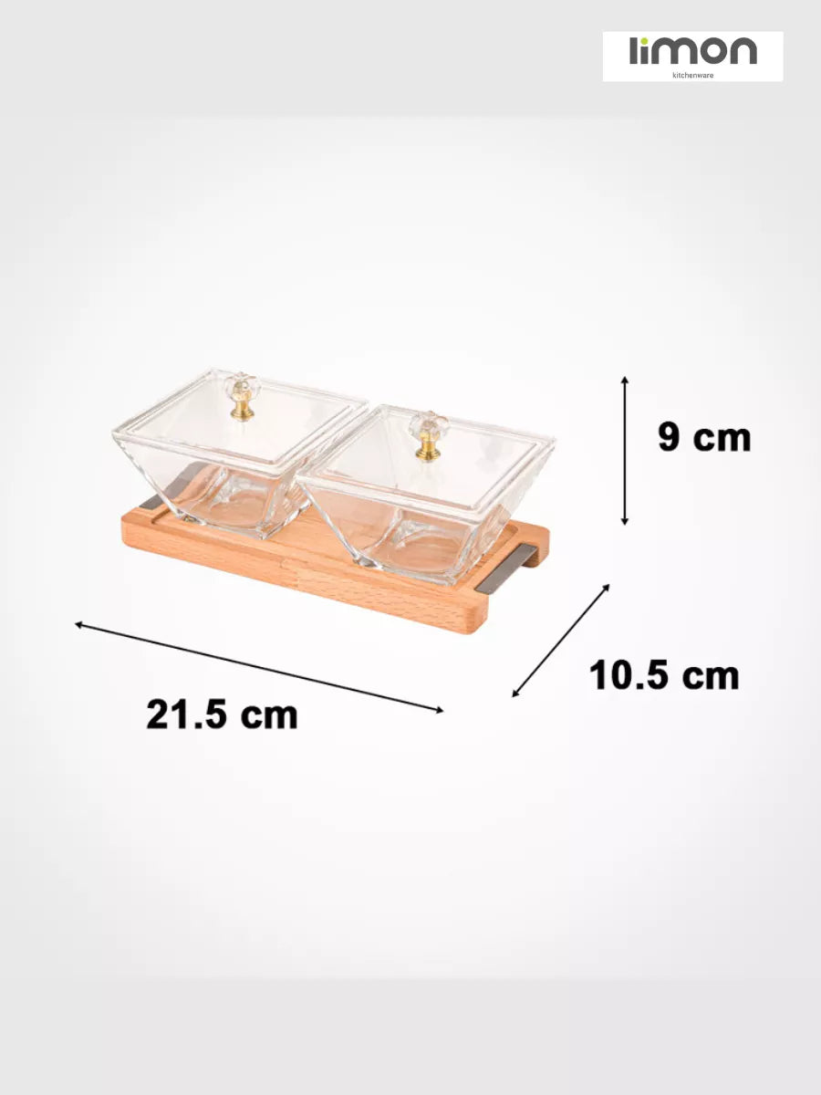 Snack serving set