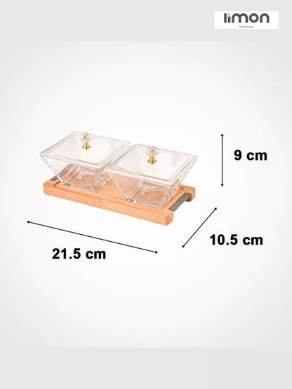 Snack serving set