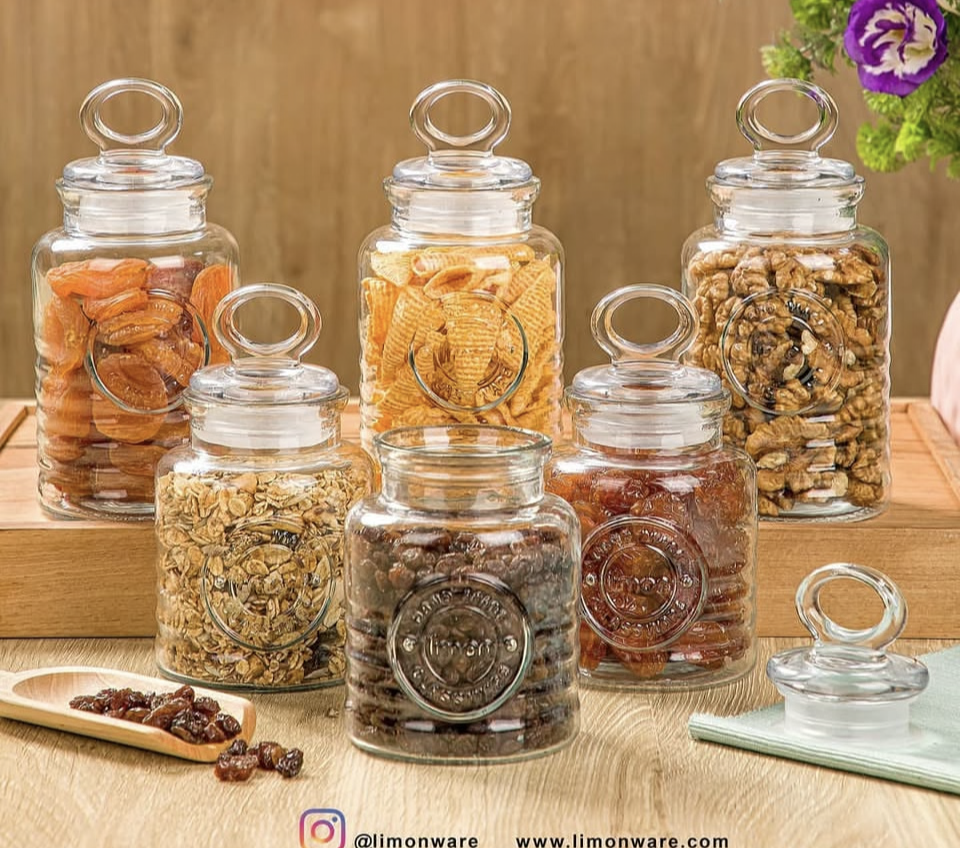 Rustic glass containers
