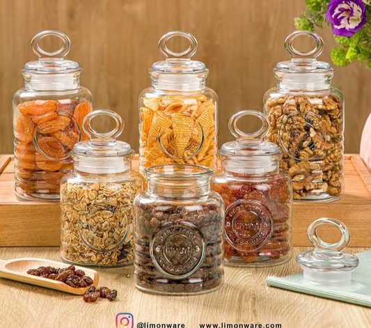 Rustic glass containers