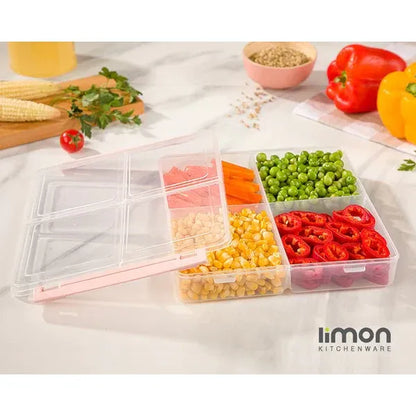 4 Section Freezer Box with Lid by Limon