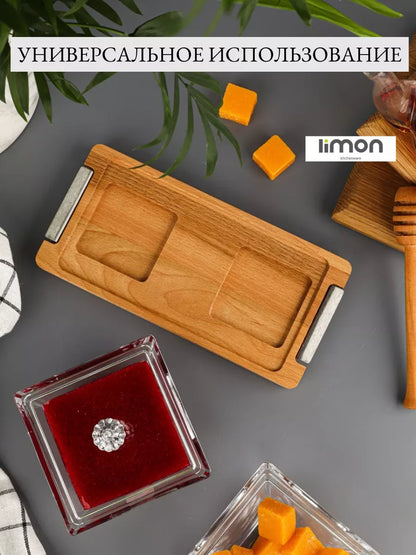 Snack serving set