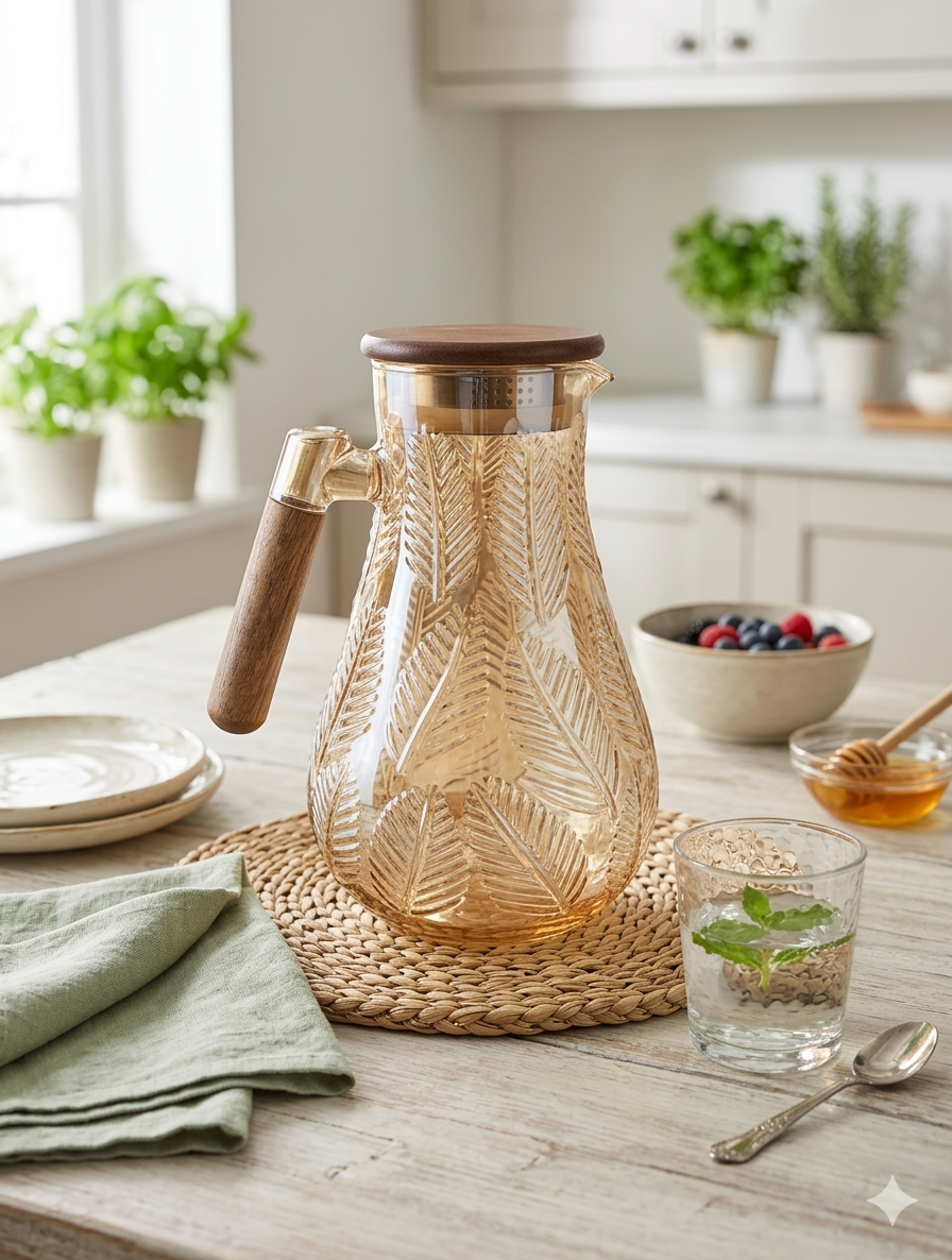 Glass pitcher