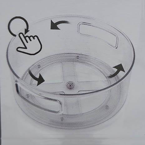 Multi-Use Acrylic Rotatable Tray with Handles by Limon