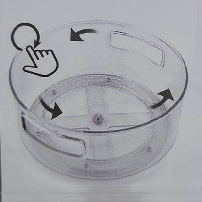 Multi-Use Acrylic Rotatable Tray with Handles by Limon