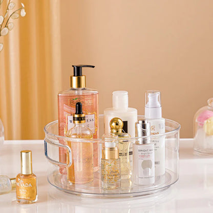 Multi-Use Acrylic Rotatable Tray with Handles by Limon
