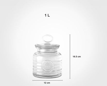 Rustic glass containers